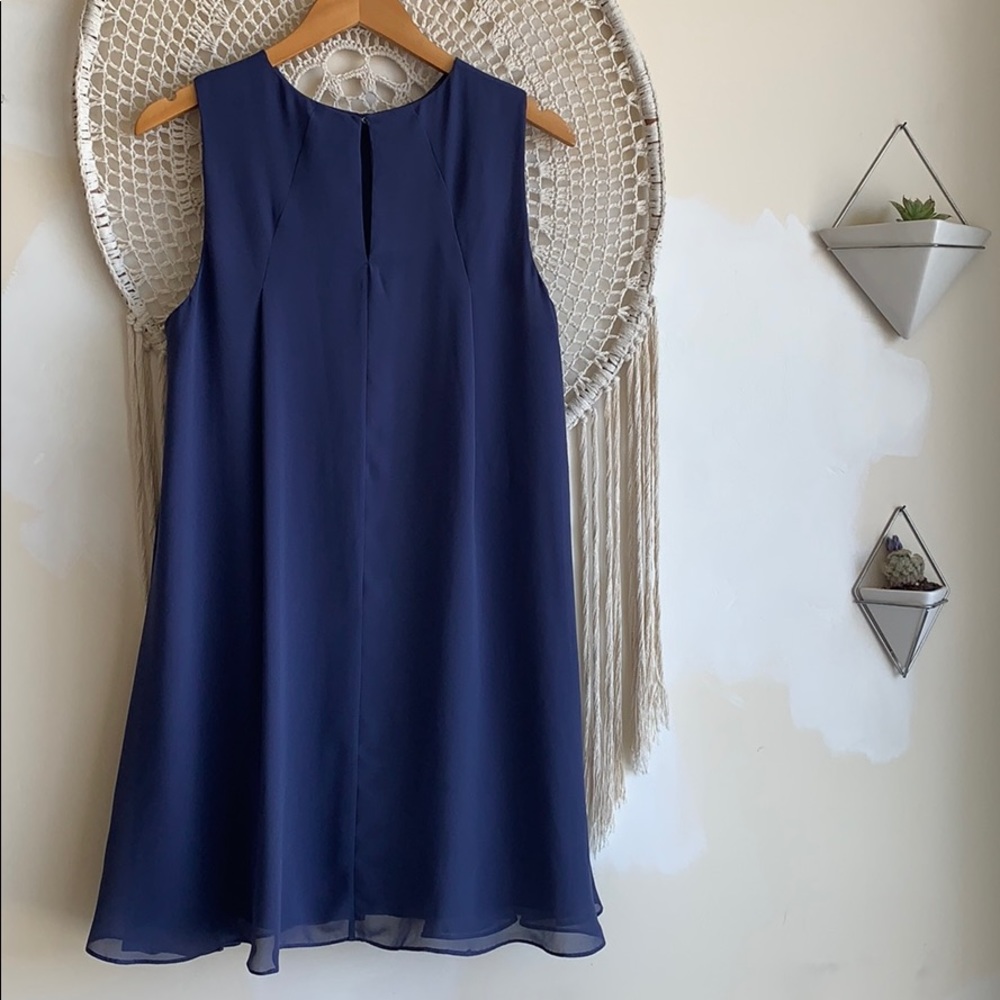 BCBGeneration Blue Midi Princess Dress. L